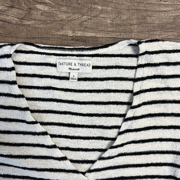Madewell Texture & Thread Striped Small Top - Picture 2 of 6